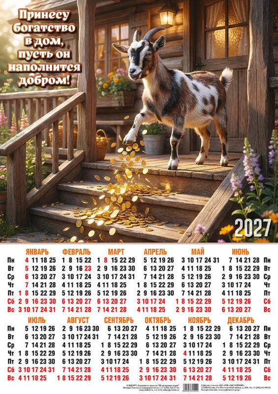 Календарь листовой А2 № 64 Символ года