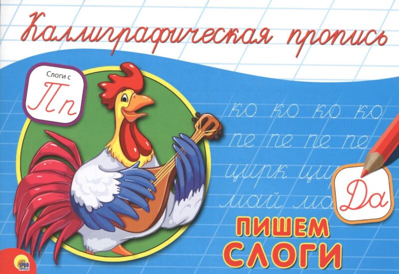 КАЛЛИГРАФИЧЕСКАЯ ПРОПИСЬ А5. альбомная. ПИШЕМ СЛОГИ