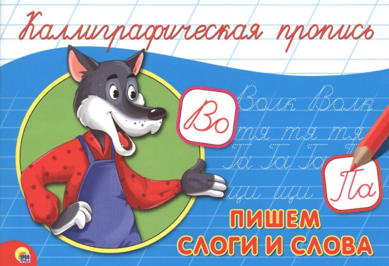 КАЛЛИГРАФИЧЕСКАЯ ПРОПИСЬ А5. альбомная. ПИШЕМ СЛОГИ И СЛОВА