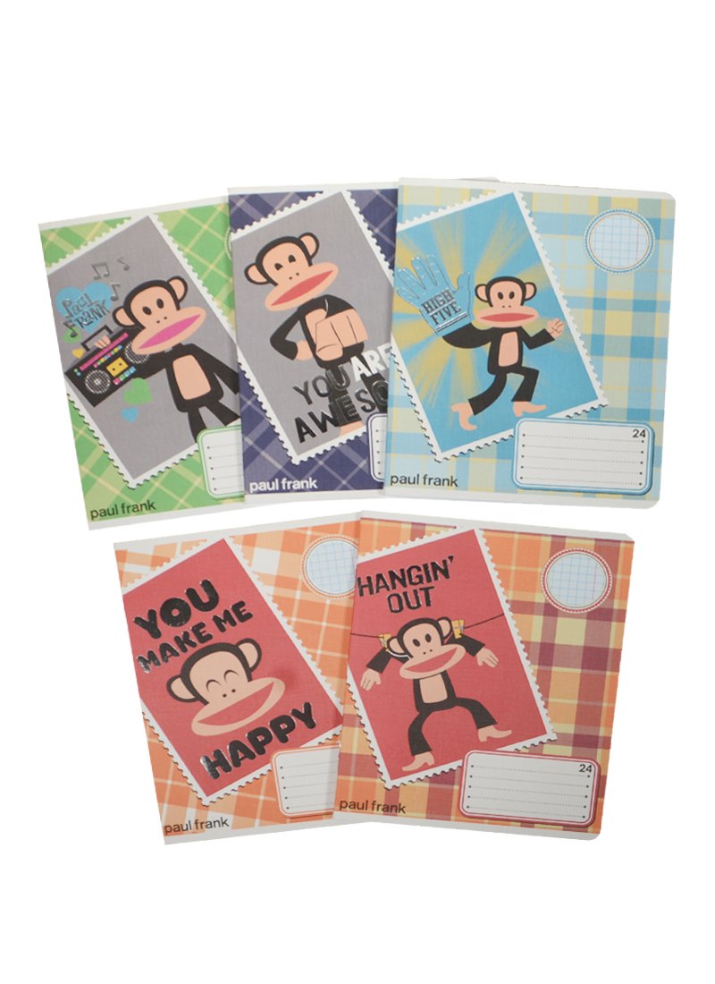 Тетрадь в клетку Academy Style, Paul Frank, 24 листа, в ассортименте