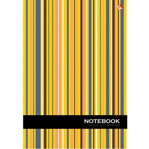 Записная книжка, Эксмо А5 (145*210) 80л. Книги для записей Офисный стиль. Полоски твердая обложка