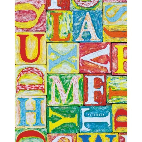 Книга для записей (евротетрадь), А5(167*210) 64л. клетка Графика. Яркие буквы ЕТИ564103