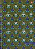 Книга для записей А5 120л кл. "Орнамент. Павлиний окрас" 7БЦ, мат.лам, тисн. гологр. фольгой, Listoff
