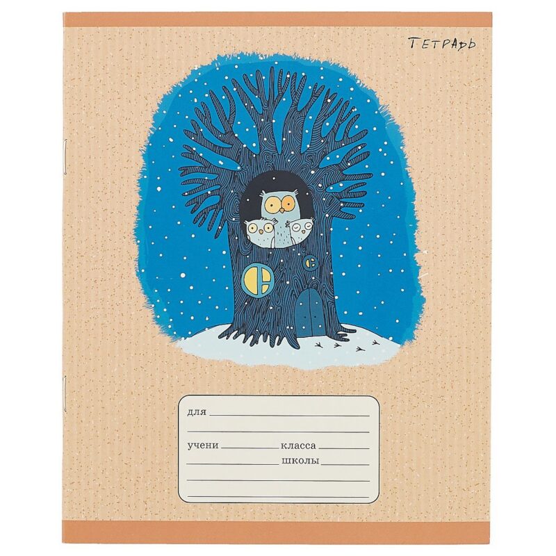 Тетрадь в клетку Unnika, "Сказочный лес", 24 листа, в ассортименте