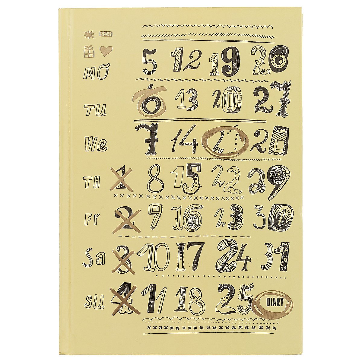 Ежедневник «Графика. Планы на месяц», недатированный, 152 листа, А5