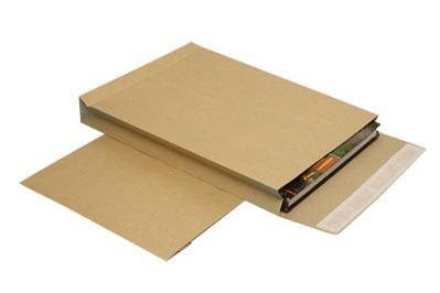 Конверт-пакет С4 с расширением (229х324х40), 130г, силик.лента, Курт