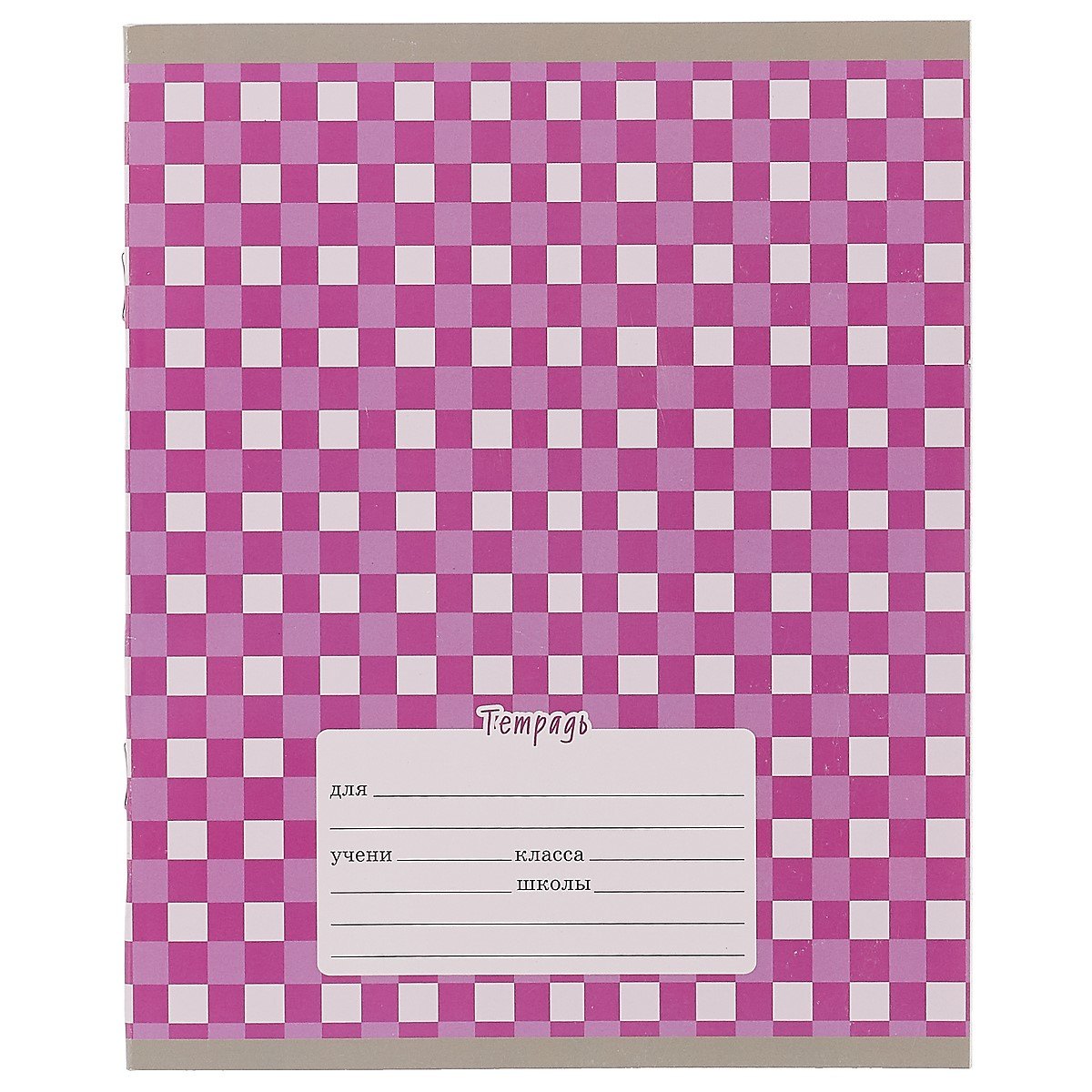 Тетрадь в клетку Unnika, "Разноцветная клетка", 12 листов, в ассортименте
