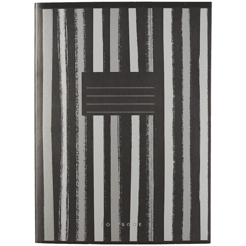 Тетрадь в клетку Unnika, "Графит. Полоски", А4, 96 листов