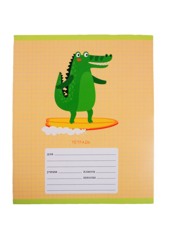 Тетрадь в клетку Unnika, "Забавные зверушки", 24 листа, в ассортименте