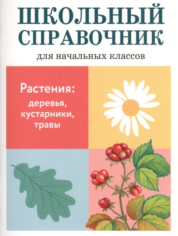 Растения: деревья, кустарники, травы. Школьный справочник для начальных классов