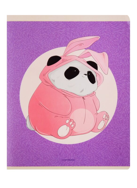 Тетрадь в клетку Unnika, "Милая панда", 48 листов, в ассортименте