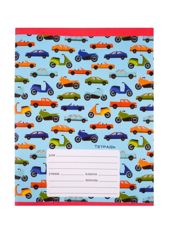 Тетрадь в клетку Unnika, "Транспорт", 12 листов, в ассортименте