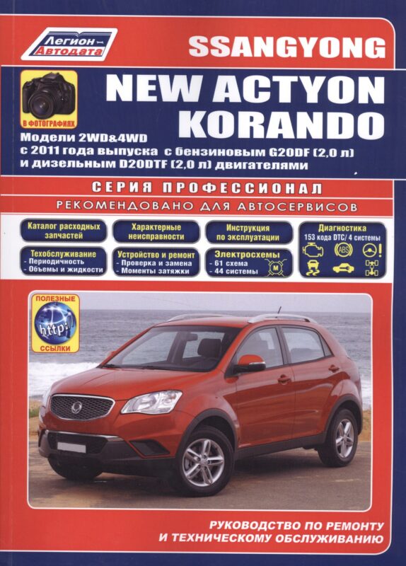 SsangYong New Actyon Korandо в фотогр. Мод. 2WD&4WD с 2011… (мПрофессионал) (+ссылки)
