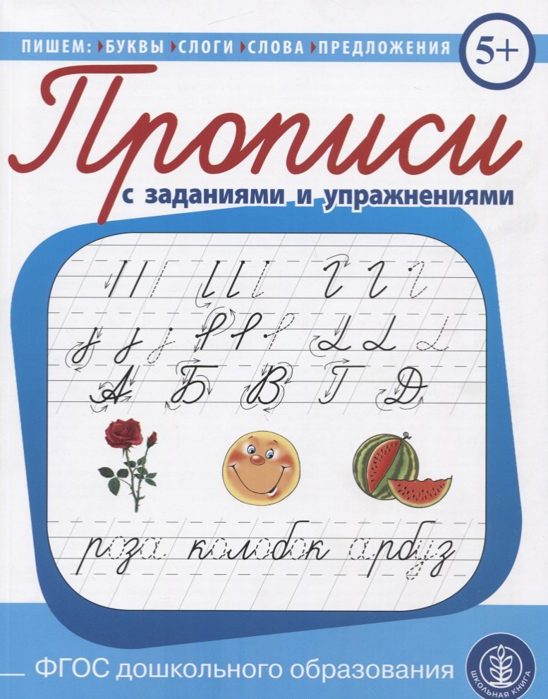 Прописи каллиграфические с упражнениями и диктантами. Обучение письму и чтению.