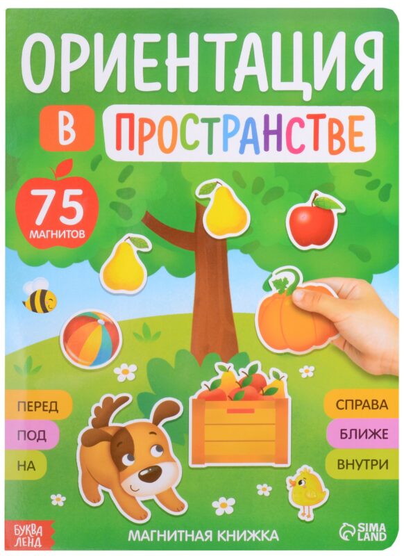 Магнитная книжка "Ориентация в пространстве". 75 магнитов