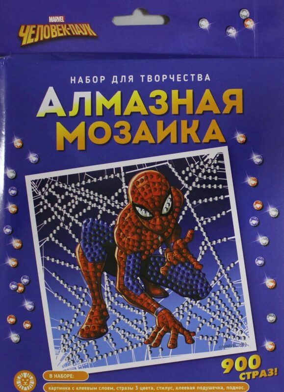 Набор для творчества. Алмазная мозаика. Человек-Паук