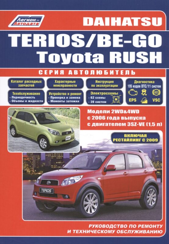 Daihatsu Terios Be-Go Toyota Rush Мод. 2WD&4WD c 2006 г. вып. (мАвтолюбитель)