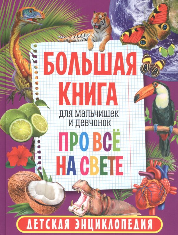 Большая книга для мальчишек и девчонок про всё на свете. Детская энциклопедия