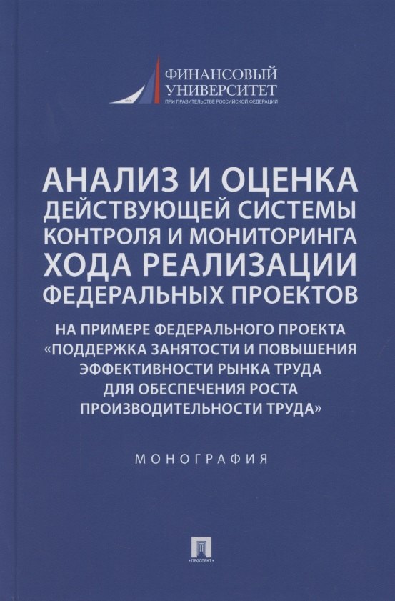 Анализ и оценка действующей системы контроля и мониторинга хода реализации федеральных проектов (на примере федерального проекта «Поддержка занятоcти и повышения эффективности рынка труда для обеспечения роста производительности труда»). Монография