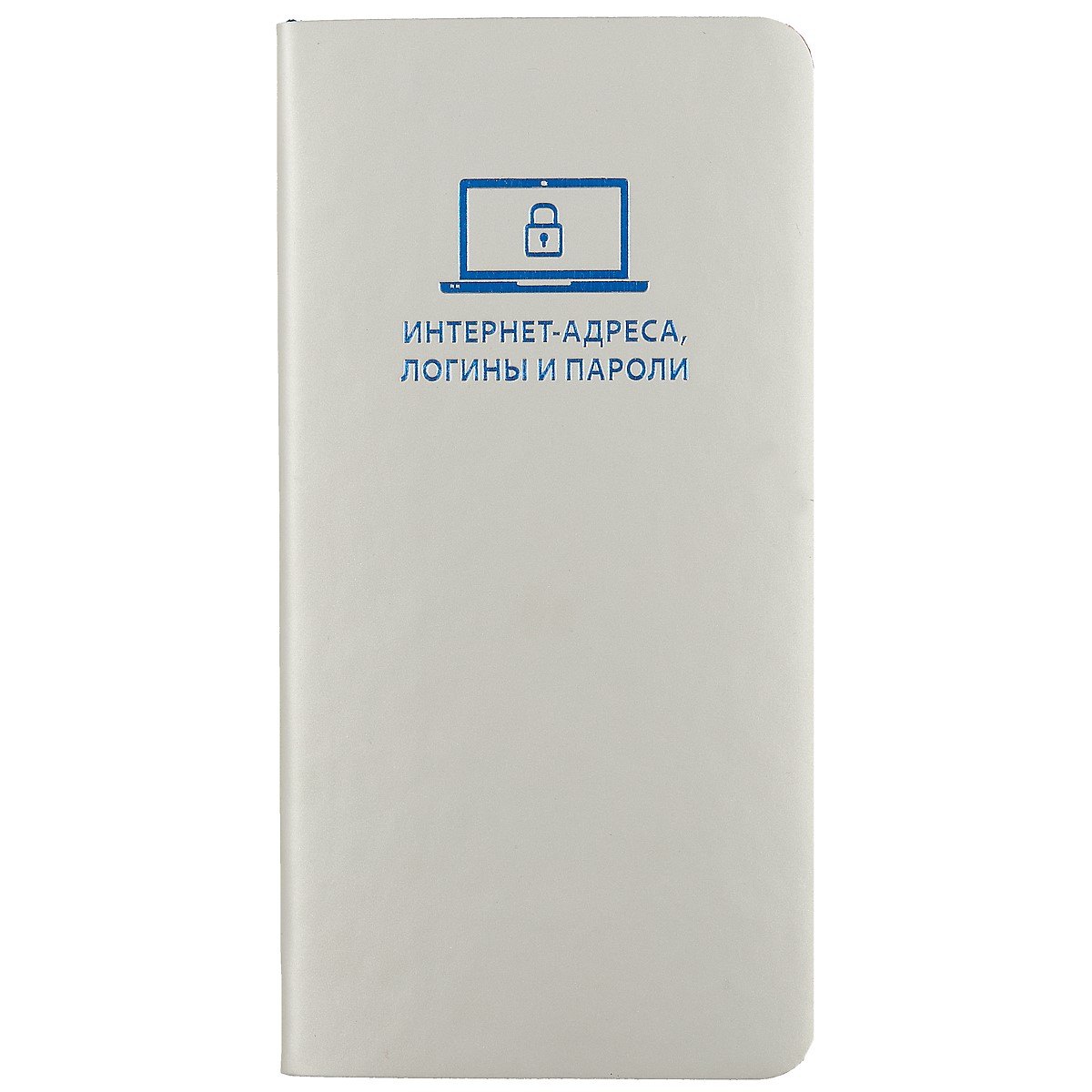 Записная книжка Escalada для интернет-адресов и паролей, серебряная, А6–