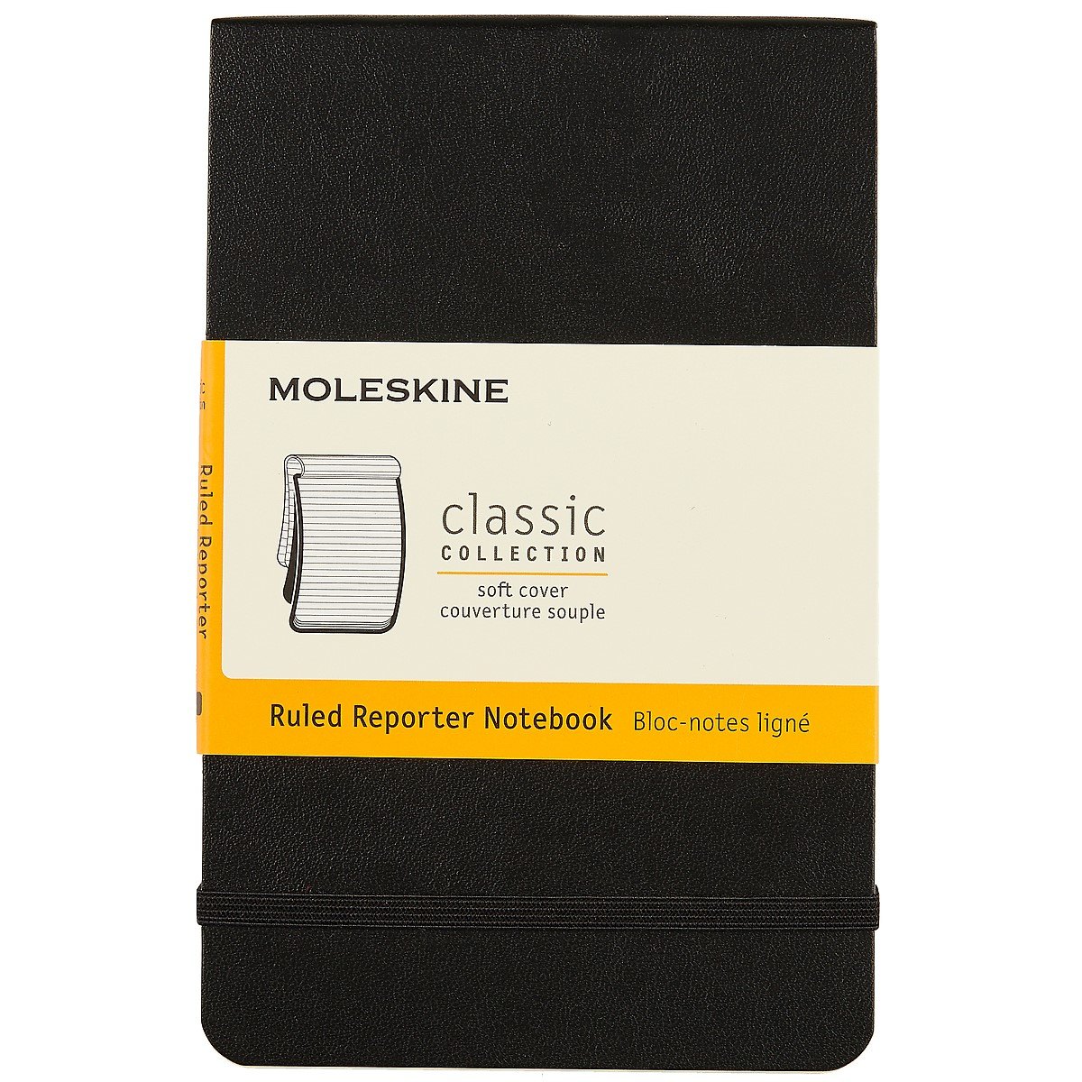 Записная книжка Moleskin Reporter Soft, линейка, чёрная, 96 листов, А6