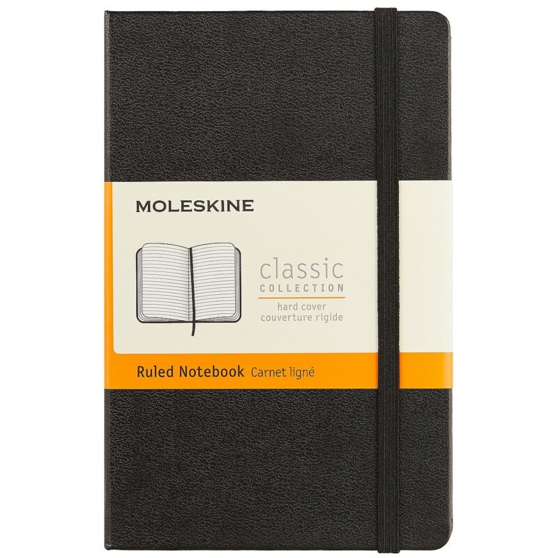 Записная книжка Moleskine Classic Pocket, линейка, чёрная, 96 листов, А6