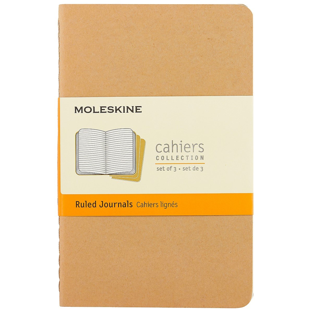 Набор книг для записей Moleskin Cahier Journal Pocket, 3 штуки, мягкая обложка, 32 листа, А6