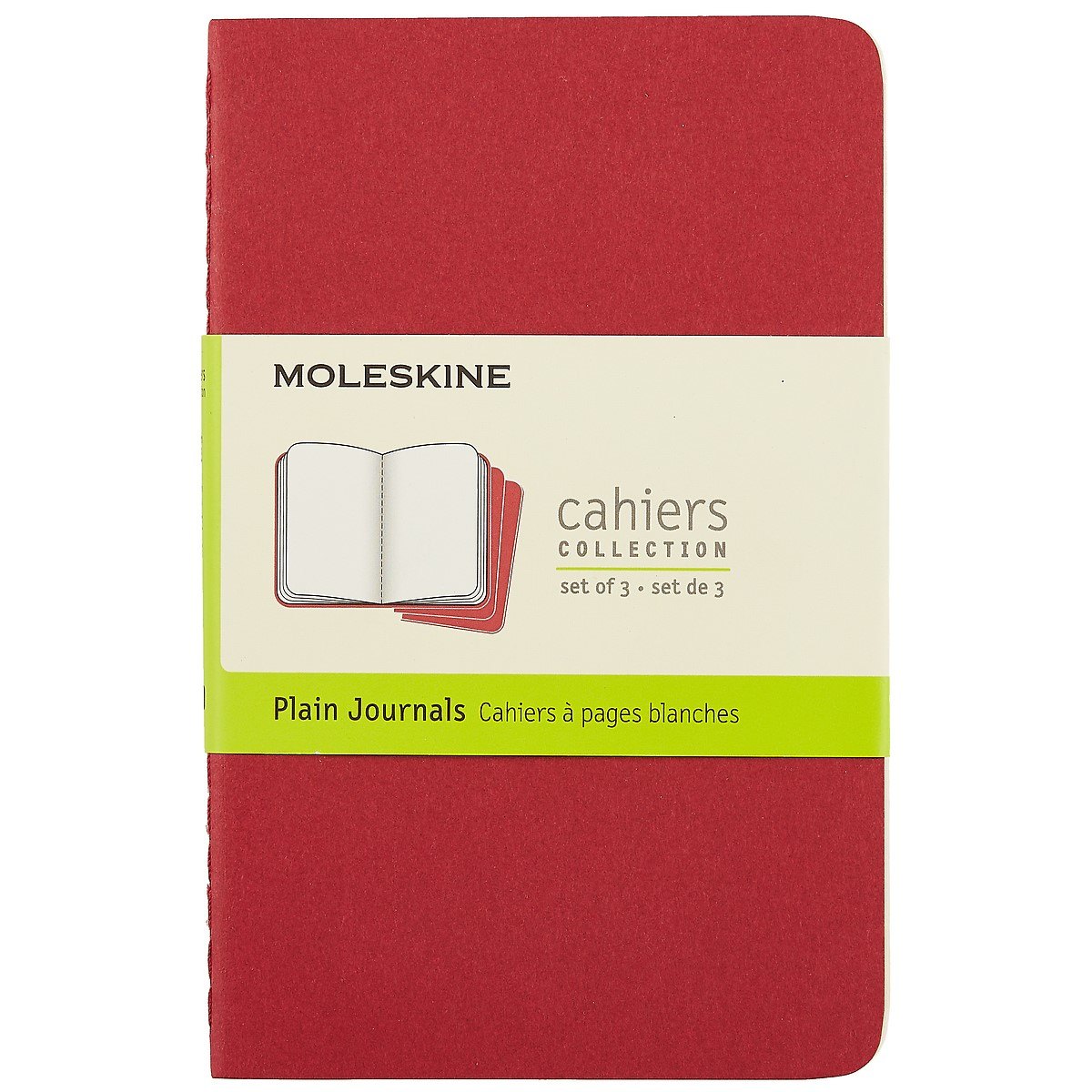 Набор книг для записей Moleskin Cahier Journal Pocket, 3 штуки, мягкая обложка, 32 листа, А6