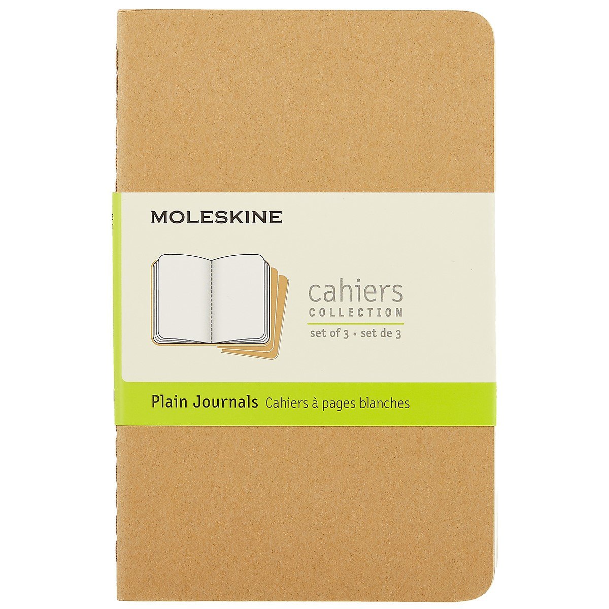 Набор книг для записей Moleskin Cahier Journal Pocket, 3 штуки, мягкая обложка, 32 листа, А6