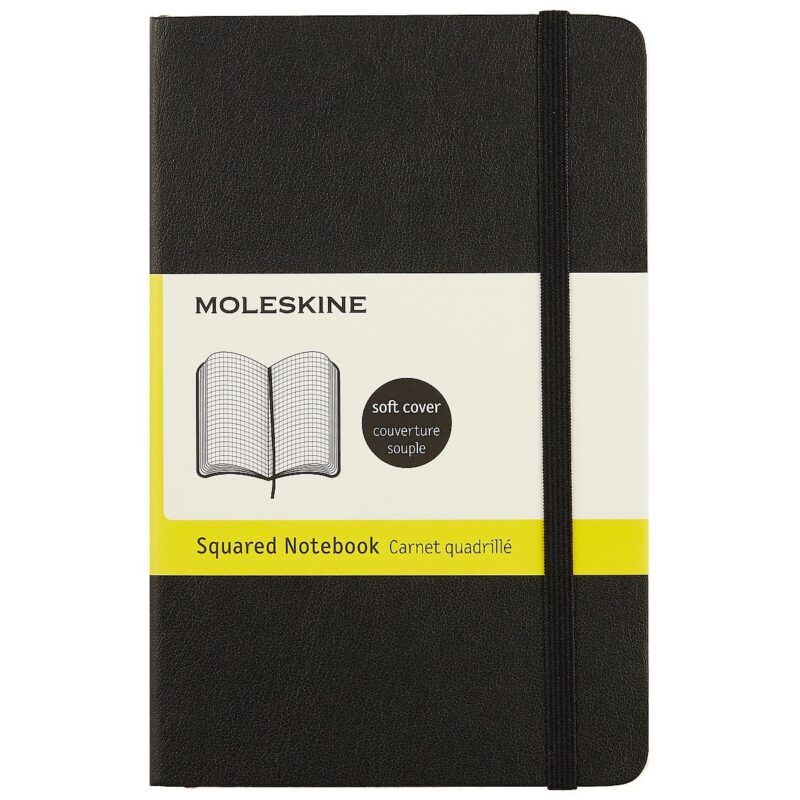 Записная книжка Moleskine Classic Soft, клетка, голубая, 96 листов, А6