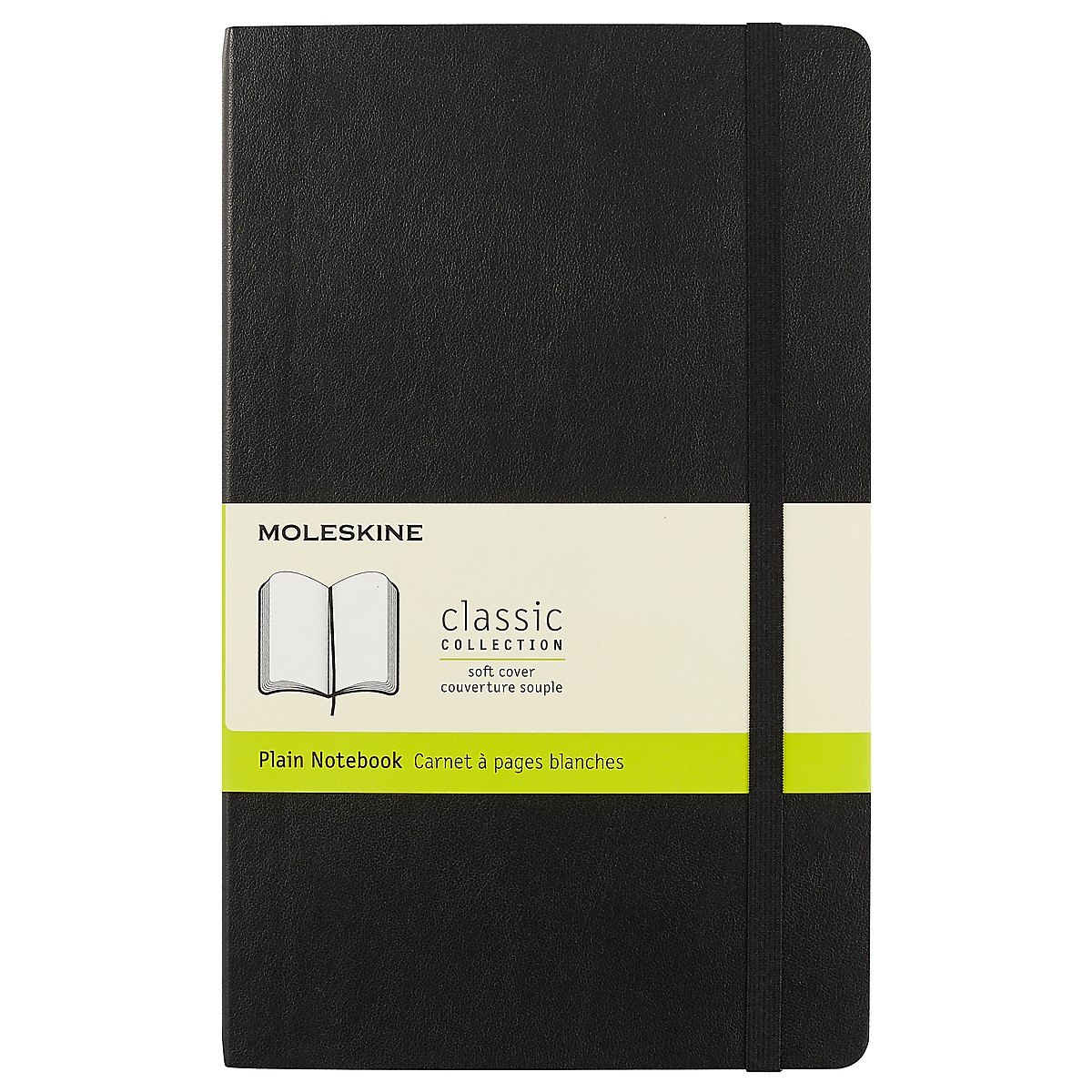 Книга для записей Moleskin Classic Soft, мягкая обложка, чёрная, 96 листов, А5