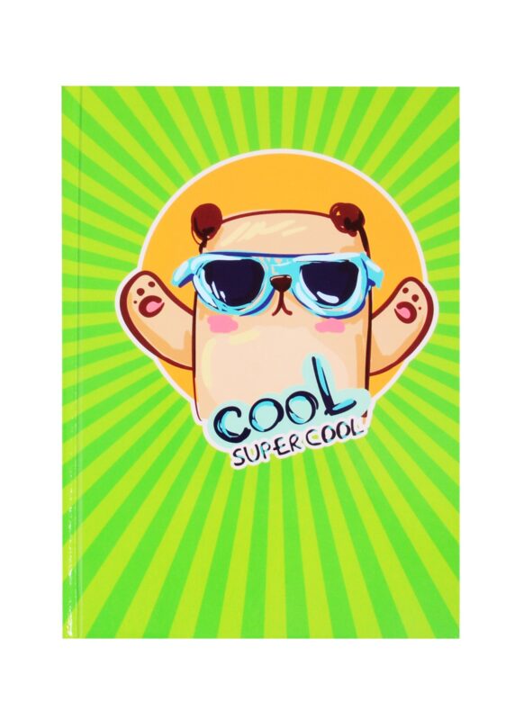 Книга для записей А5 100л "Super Cool 4" 7БЦ, глянц.ламинация, дизайнерск.блок