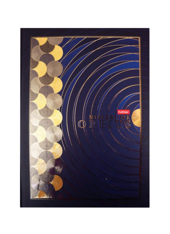 Книга для записей А4 80л кл. "Притяжение" 7БЦ, мат.ламинация, 3D фольга