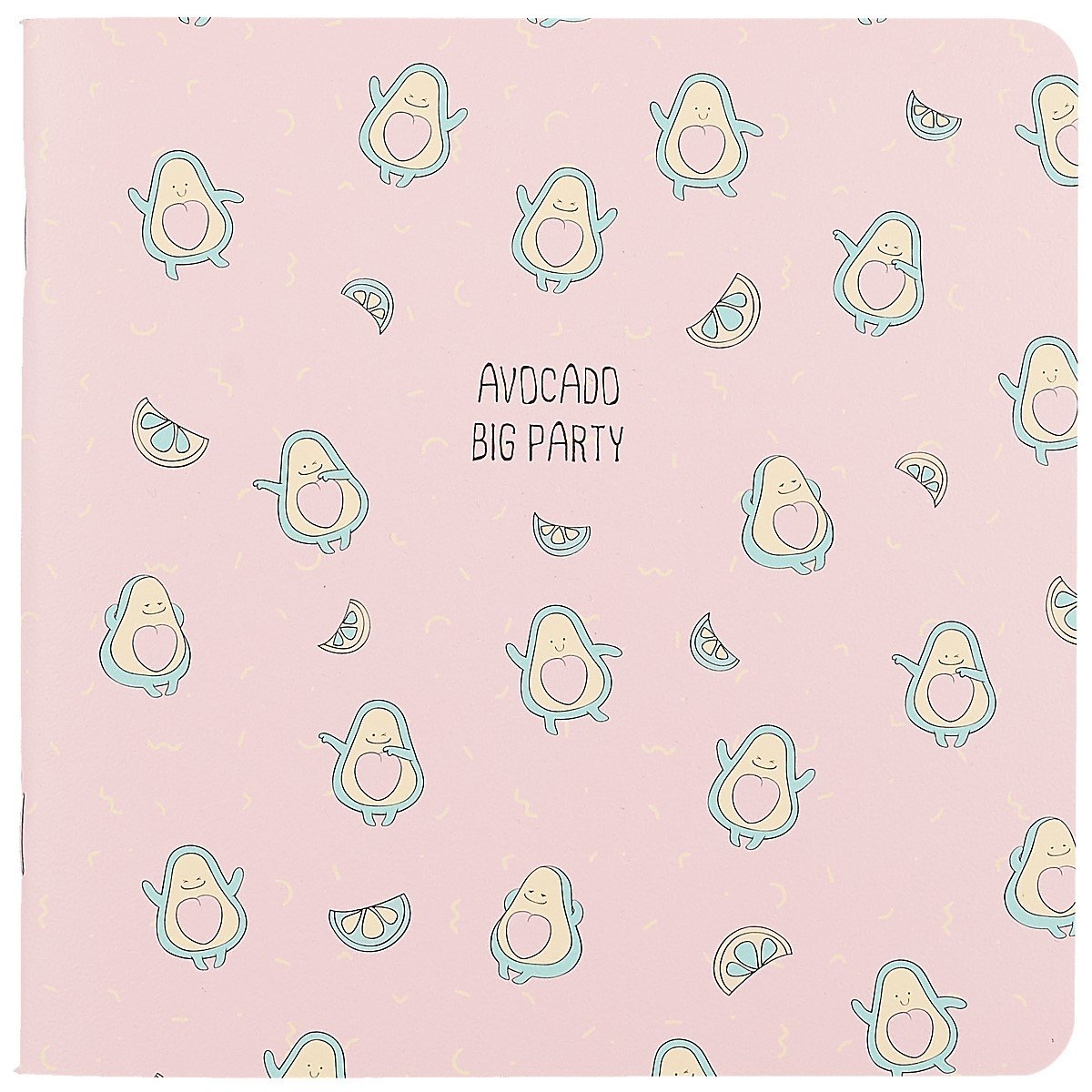 Записная книжка "Avocado. Большая вечеринка", 40 листов, 17 х 17 см