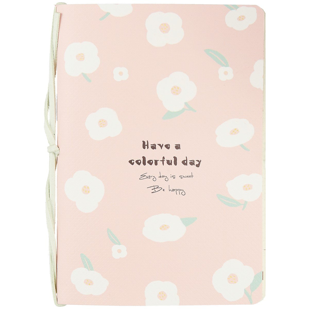 Записная книжка А6 58л кл. "Be happy" сшивка на шнурке