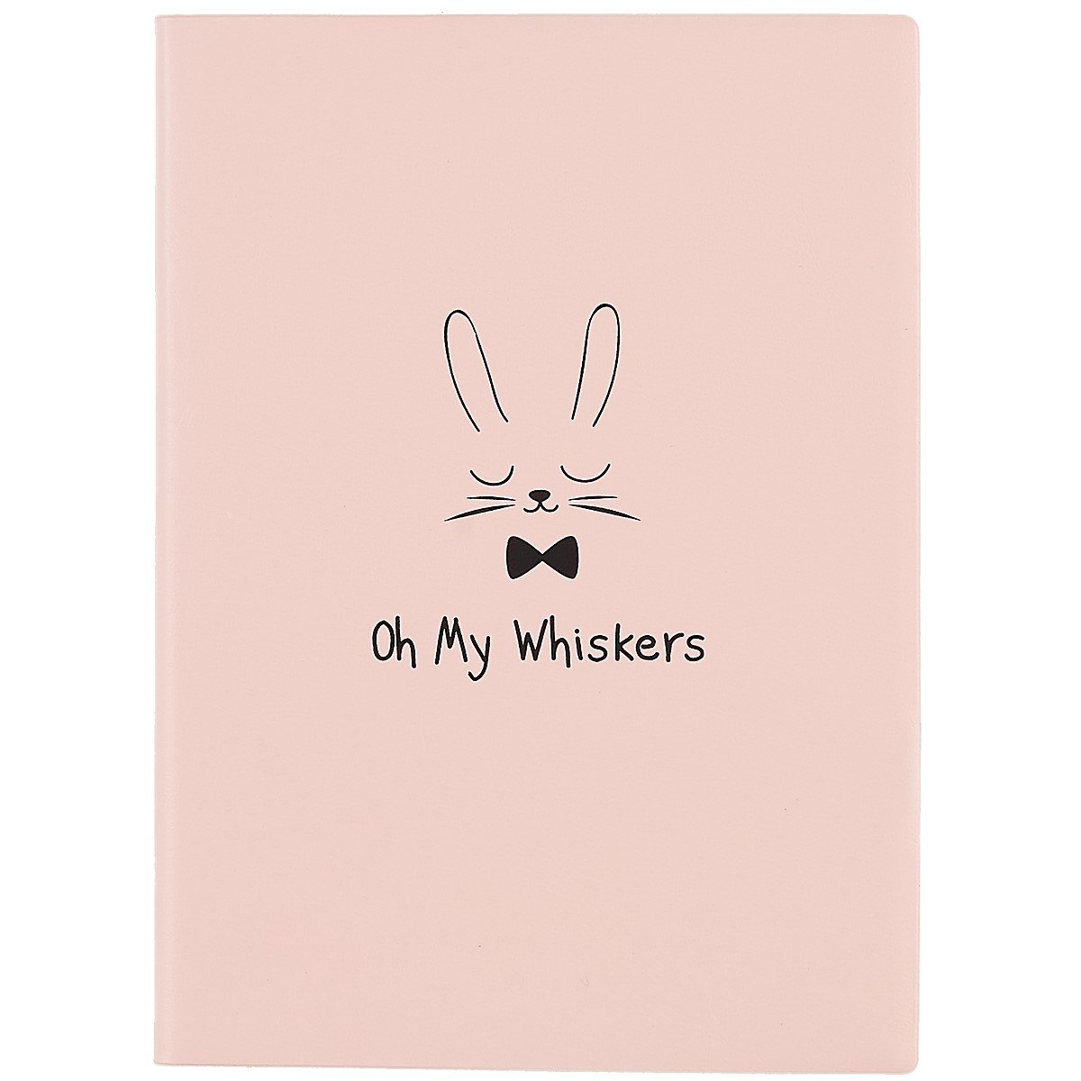 Записная книжка А6+ 56л лин. "ЗАЙКА" мягк.переплёт, шелкография, ляссе, инд.уп.