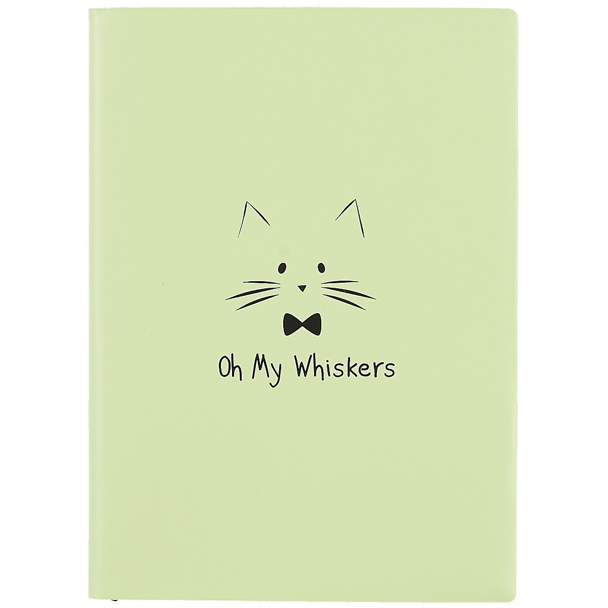 Записная книжка А6+ 56л лин. "КОТ" мягк.переплёт, шелкография, ляссе, инд.уп.