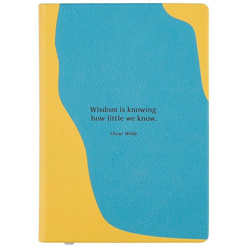 Ежедневник полудат. А5 160л "Stains" оранжевый, иск.кожа, интегр.переплет, ляссе