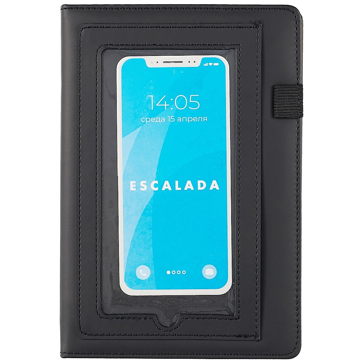 Ежедневник недат. А5 160л "Виннер" темно-серый, кожзам, тв.переплет, обл.поролон, карман для телефона, тонир.блок, ляссе