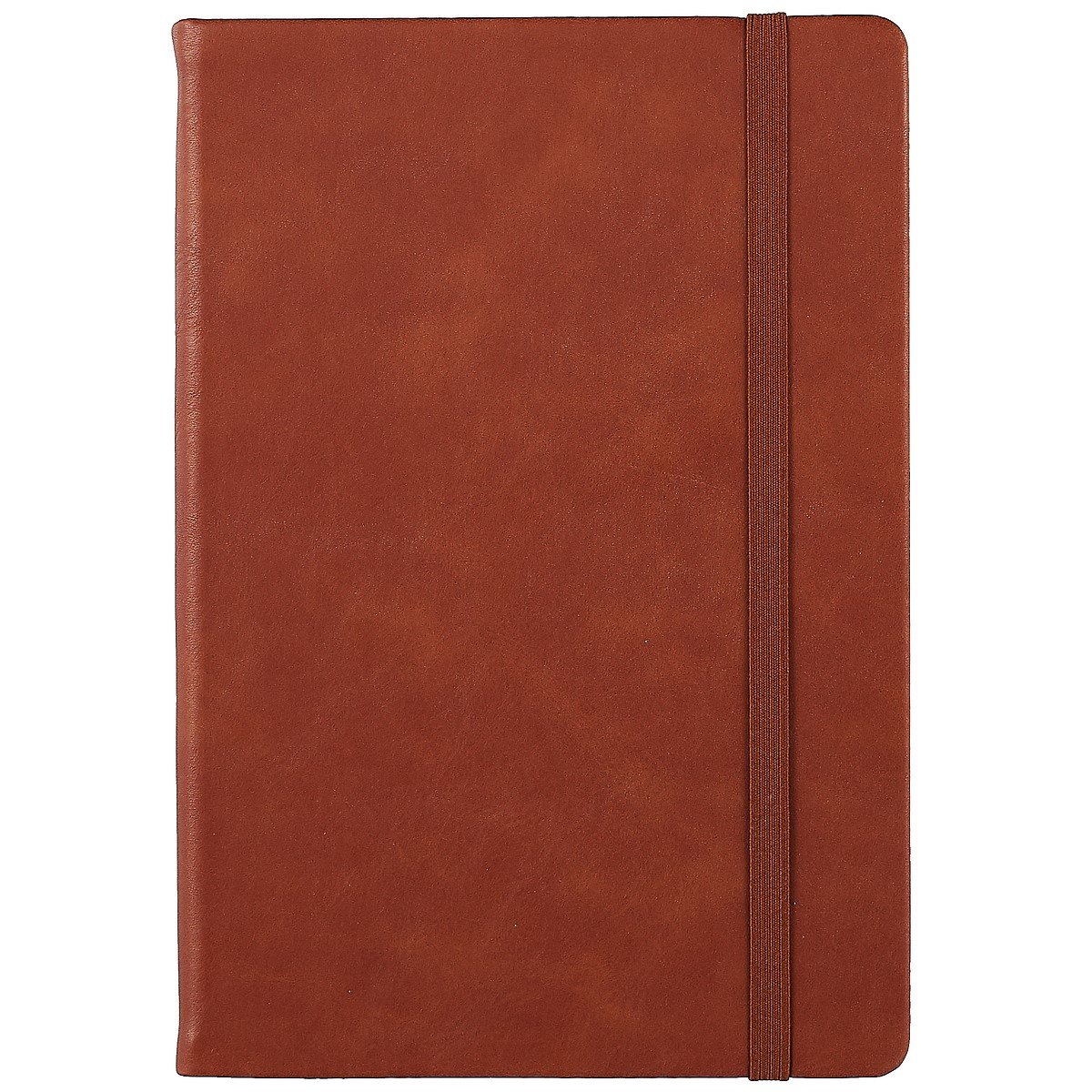 Ежедневник недат. А5 152л "Congress" коричневый, иск.кожа, тв.переплет, на резинке, тонир.блок