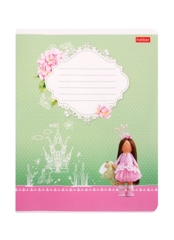 Тетрадь в клетку Hatber, "Куколки", 12 листов