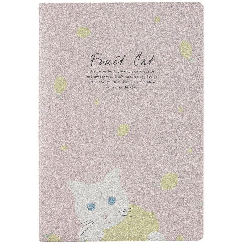 Тетрадь в линейку Fruit cat, B5, 38 листов, в ассортименте