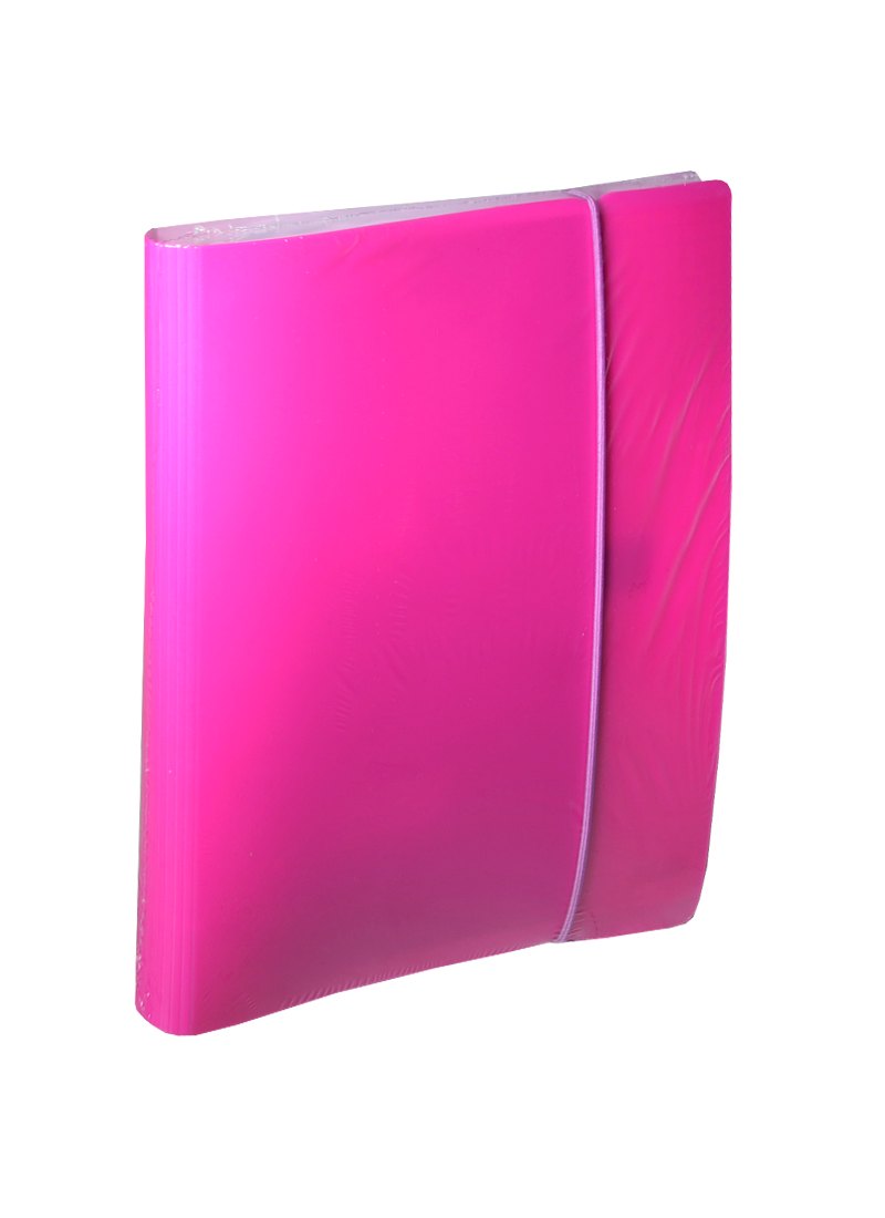 Тетрадь на кольцах в клетку Hatber, Diamond Neon, 120 листов, розовая