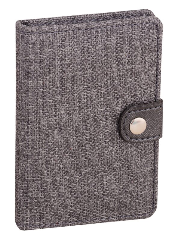 Алфавитная книга на кнопке А7, 64 листа, графит