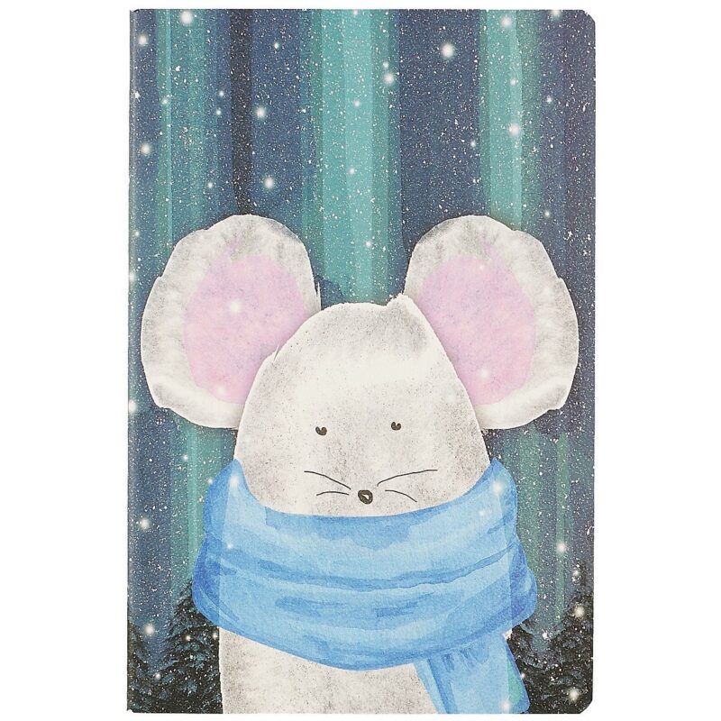 Тетрадь в линейку Kairui, Winter animals, 32 листа, в ассортименте