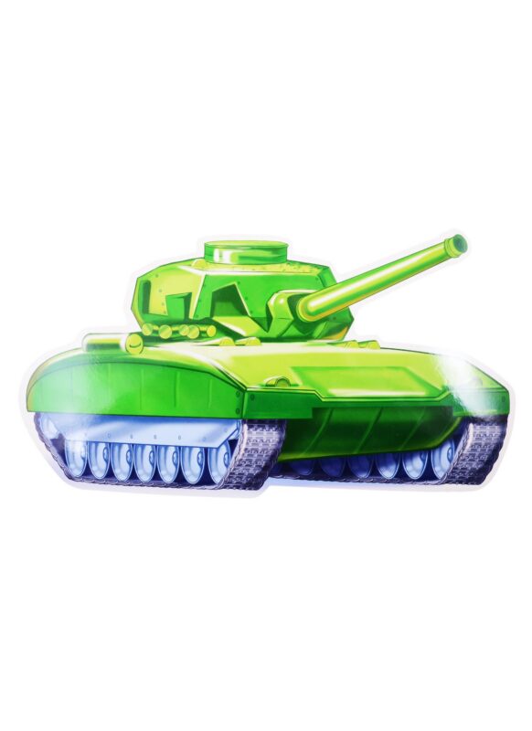 Плакат вырубной "Танк"