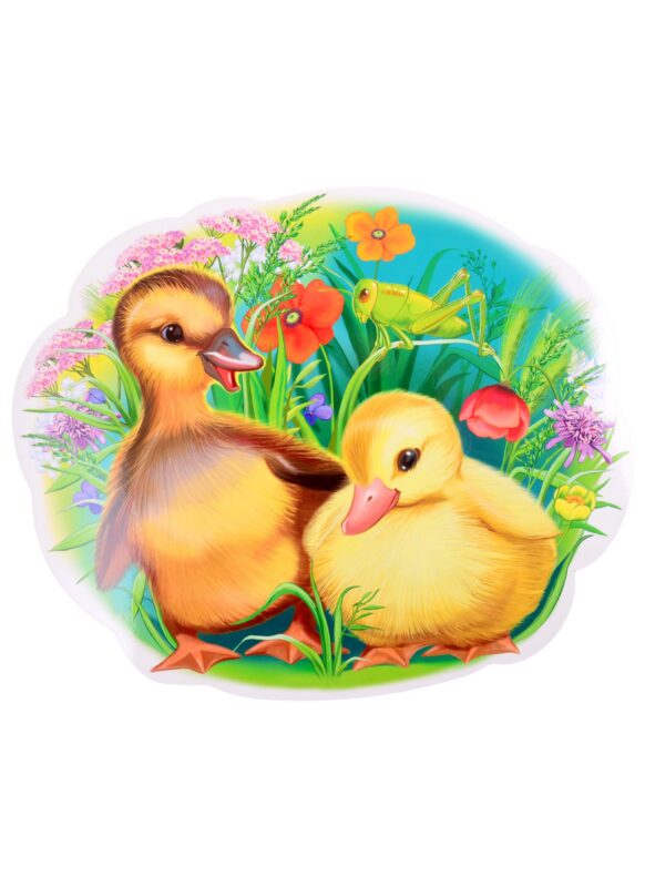 Плакат вырубной А4 "Утята"