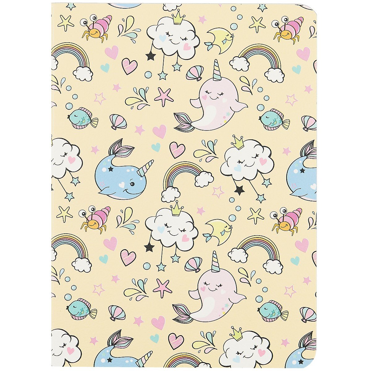 Записная книжка «Happy narwhals», 32 листа, А6