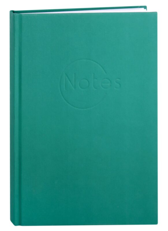 Книга для записей А5 80л кл. "New plans. No 2" 7БЦ, пантонн.печать, ламинация soft touch, блинт.тиснение