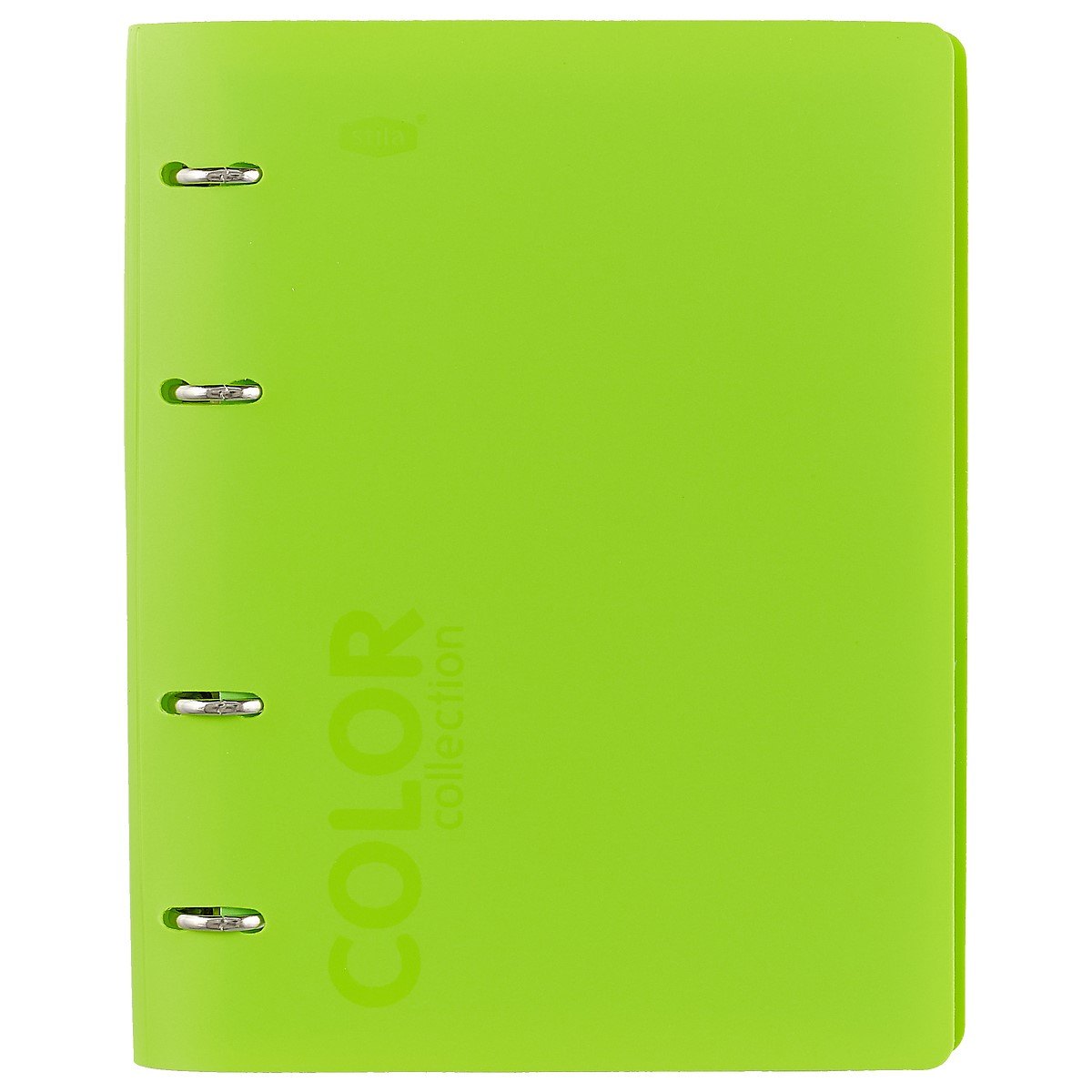 Тетрадь на кольцах в клетку Stila, Neon Green, 120 листов